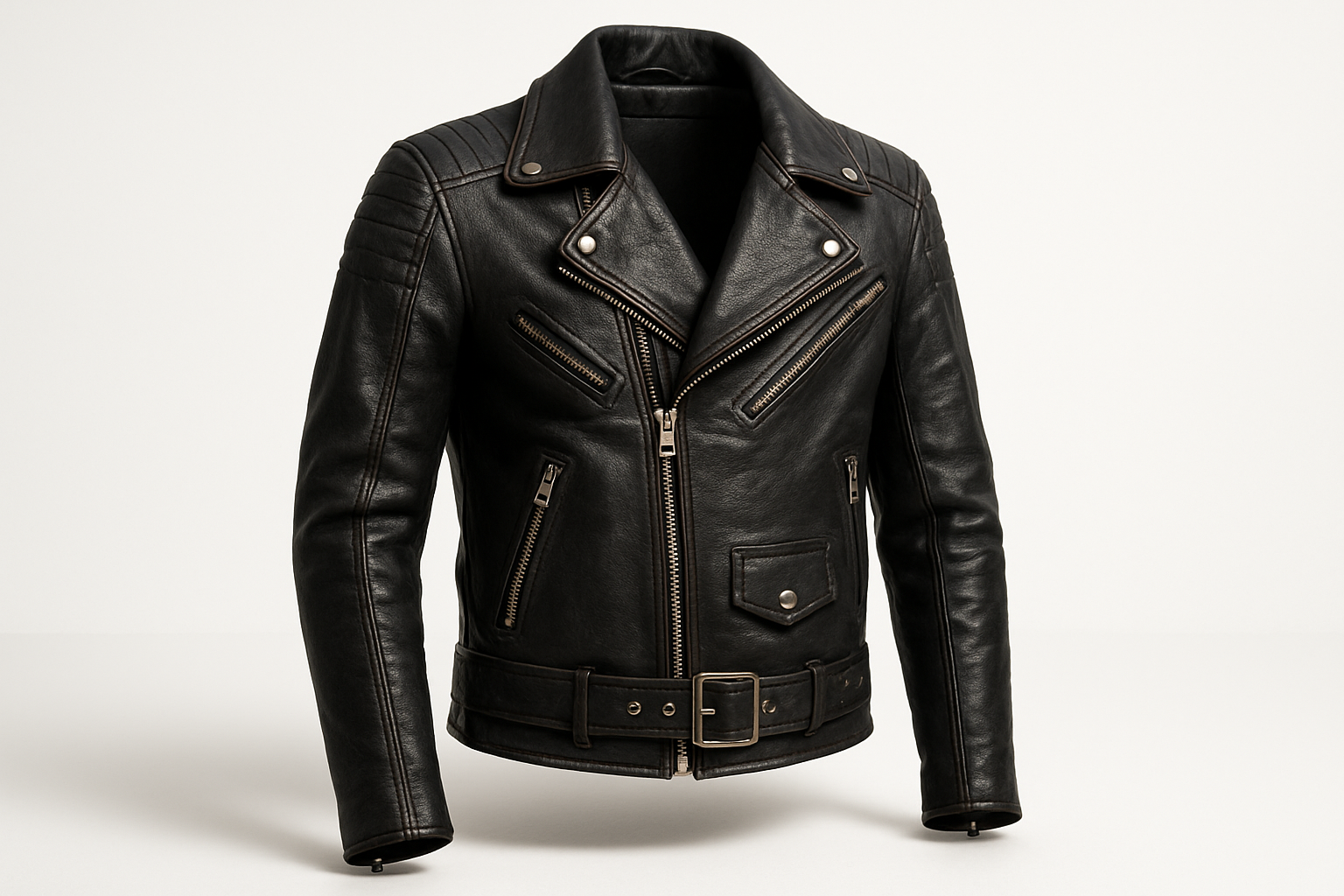 Designing a Classic Biker Leather Jacket